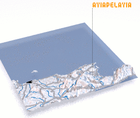 3d view of Ayía Pelayía