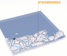 3d view of Áyios Andónios