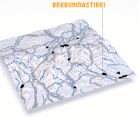 3d view of Brebu Mînăstirei