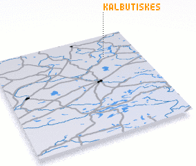 3d view of Kalbutiškės