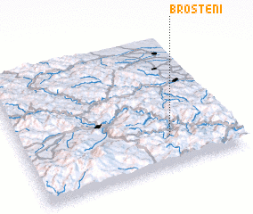 3d view of Broşteni