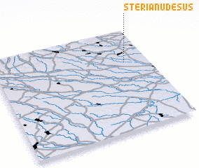 3d view of Sterianu de Sus