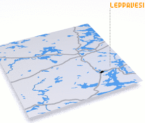 3d view of Leppävesi