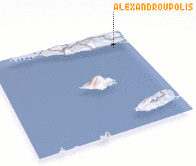 3d view of Alexandroúpolis