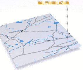 3d view of Malyy Kholozhin