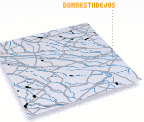 3d view of Domneştii de Jos