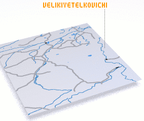 3d view of Velikiye Telkovichi