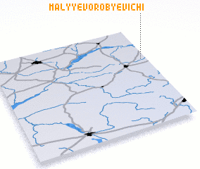 3d view of Malyye Vorobʼyëvichi