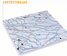 3d view of Conţeştii de Jos