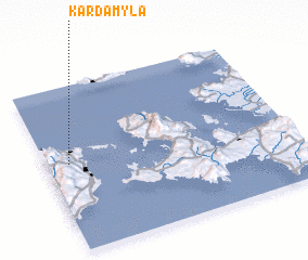 3d view of Kardámyla