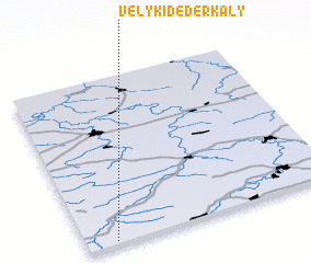 3d view of Velyki Dederkaly