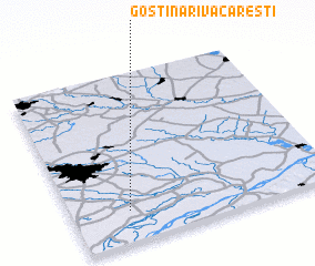 3d view of Goştinari-Văcăreşti