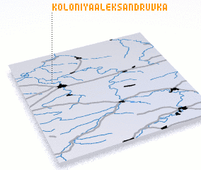 3d view of Koloniya Aleksandruvka