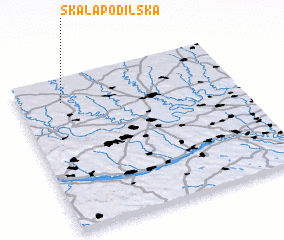 3d view of Skala-Podil\