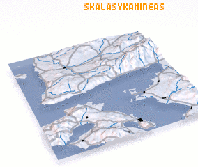 3d view of Skála Sykaminéas