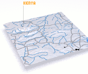 3d view of Kenya