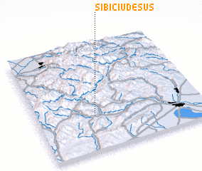 3d view of Sibiciu de Sus