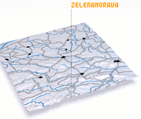 3d view of Zelena Morava