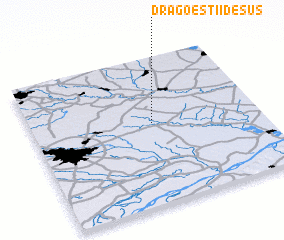 3d view of Drăgoeştii de Sus