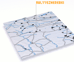 3d view of Malyye Zherebki