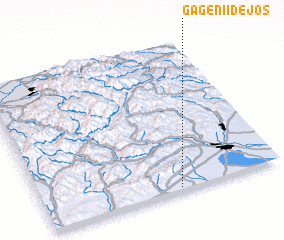 3d view of Găgenii de Jos