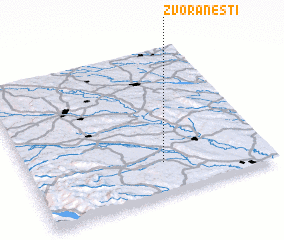 3d view of Zvorăneşti