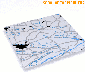 3d view of Şcoala de Agricultură