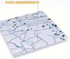 3d view of Posëlok Kremennaya