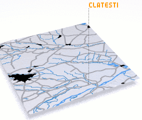 3d view of Clăteşti