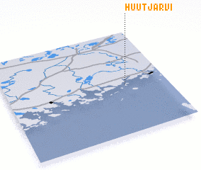 3d view of Huutjärvi