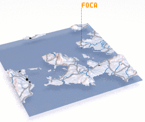 3d view of Foça