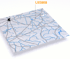 3d view of Lusaka