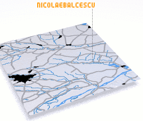 3d view of Nicolae Bălcescu