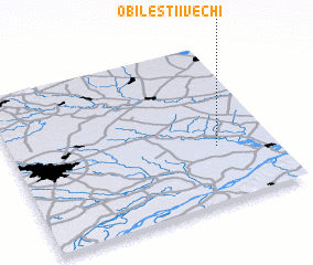 3d view of Obileştii Vechi