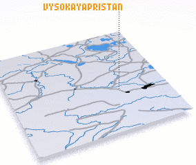 3d view of Vysokaya Pristanʼ