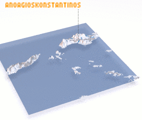 3d view of Áno Ágios Konstantínos