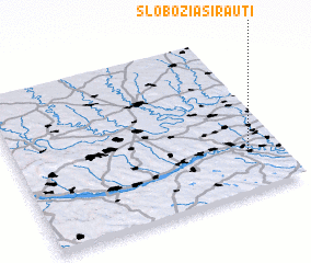 3d view of Slobozia-Şirăuţi