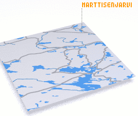 3d view of Marttisenjärvi