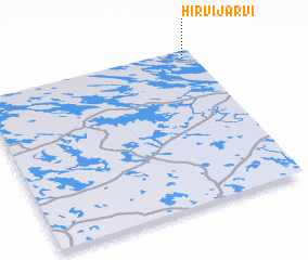 3d view of Hirvijärvi