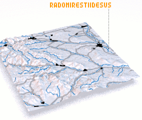 3d view of Radomireştii de Sus