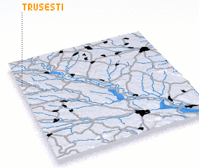 3d view of Truşeşti