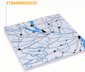 3d view of Străoane de Sus