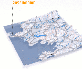 3d view of Poseidónion