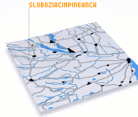 3d view of Slobozia-Cîmpineanca