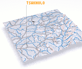 3d view of Tsa Kholo