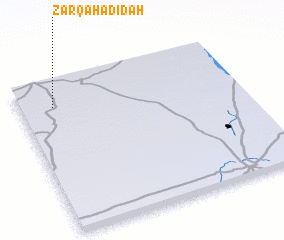 3d view of Zarqāʼ Ḩadīdah