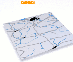 3d view of Kamenka