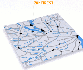 3d view of Zamfireşti