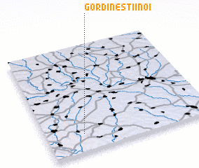 3d view of Gordineştii Noi