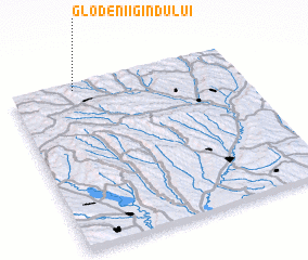 3d view of Glodenii Gîndului